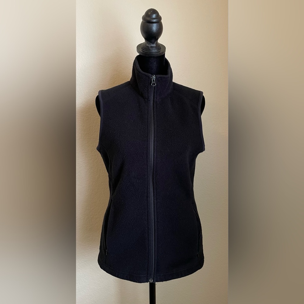 Women's Black Fleece Vest
